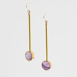 Aberrant Earrings Amethyst