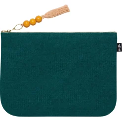 Amulet Large Embroidered Zipper Pouch