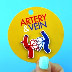 Artery And Vein Lapel Pin