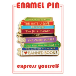 Banned Books Enamel Pin