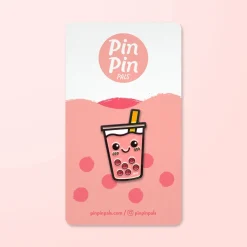 Best-Tea Boba Tea Pin Pink