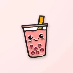Best-Tea Boba Tea Pin Pink