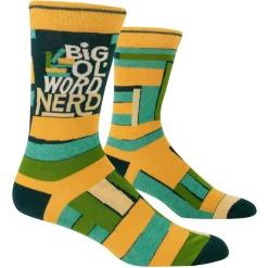 Big Ol' Word Nerd Men's Crew Socks