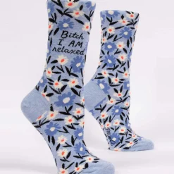 Bitch I Am Relaxed Crew Socks