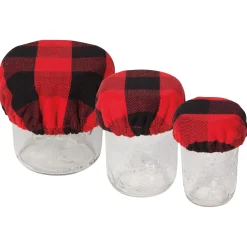 Buffalo Plaid Mini Bowl Covers Set Of 3