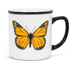 Butterfly Rimmed Mug