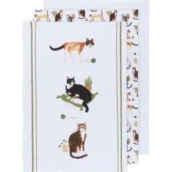 Cat Collective Floursack Dishtowels Set Of 3
