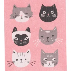 Cats Meow Swedish Dishcloth