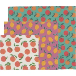 Citrus Beeswax Wraps Set Of 3