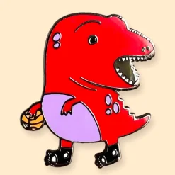 Clumsy Raptor Enamel Pin