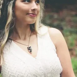 Coal Dust Pendant Necklace