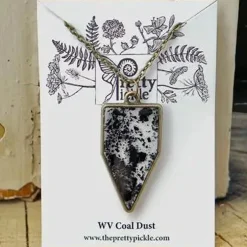 Coal Dust Pendant Necklace