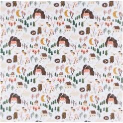 Cozy Cottage Floursack Tea Towels Set Of 2