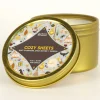 Cozy Sheets Soy Wax Candle Travel Tin