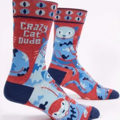 Crazy Cat Dude Men's Socks