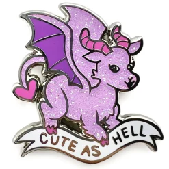 Cute As Hell Enamel Pin