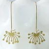 Dandelion Fluff Earrings Gold