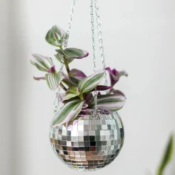 Disco Ball Hanging Planter 6 Inch