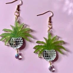 Disco Ball Planter Earrings