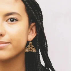 Emperor Moth Earrings