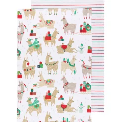 Fa La La La Llama Tea Towel Set Of 2