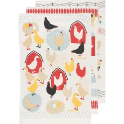 Farm To Table Floursack Dishtowels Set Of 3