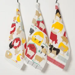 Farm To Table Floursack Dishtowels Set Of 3
