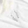 Fern Leaf Earrings Silver