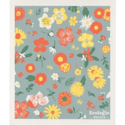 Flowers Of The Month Swedish Sponge Cloth