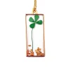 Four Leaf Clover Necklace Gold Leaf