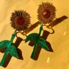 From The Garden Sunflower Earrings