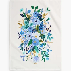 Garden Party Blue Tea Towel