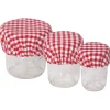 Gingham Mini Bowl Covers Set Of 3