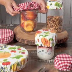 Gingham Mini Bowl Covers Set Of 3