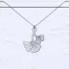Ginkgo Leaves Necklace Silver
