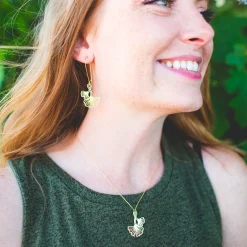Ginkgo Leaves Necklace Silver