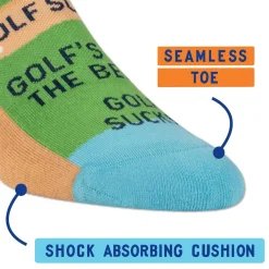 Golf Sucks Sneaker Socks