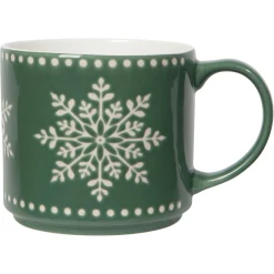Good Tidings Snowflake Stacking Mug