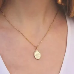 Hand Of Flowers Pendant Necklace