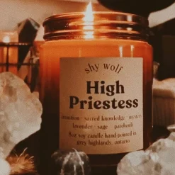High Priestess Tarot Candle