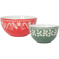 Holly Jolly Candy Bowls Set Of 2