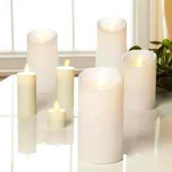 Ivory Reallite Candle Medium 3 X 5.5 Inch