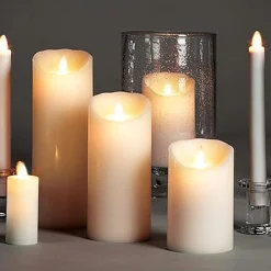 Ivory Reallite Candle Medium 3 X 7 Inch