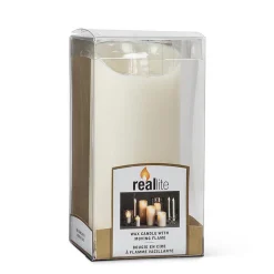 Ivory Reallite Candle Medium 3 X 7 Inch