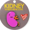 Kidney Enamel Lapel Pin