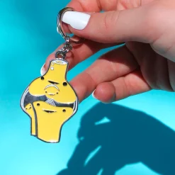 Knee Enamel Keychain