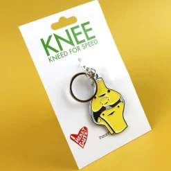 Knee Enamel Keychain