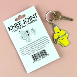 Knee Enamel Keychain