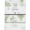 Les Fines Herbes Sage Green Floursack Tea Towels Set Of 2