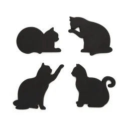 Magnetic Cat Coasters